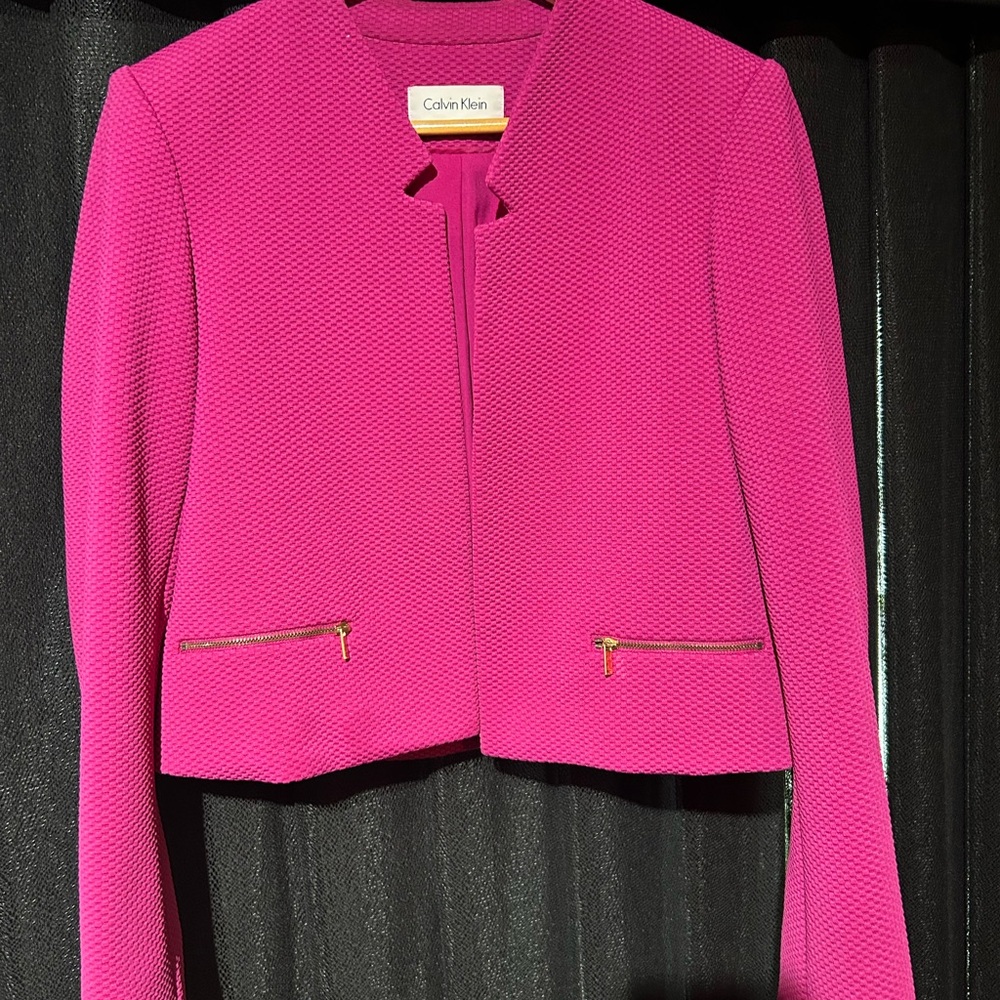 Calvin Klein Pink Textured Jacket